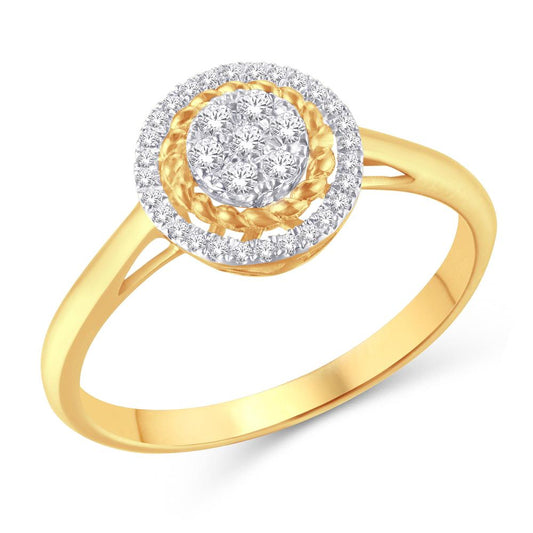 10 Karat Yellow Gold 0.15 Carat Diamonds Round Ladies Ring-0226200-YG