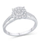 10 Karat White Gold 0.25 Carat Diamonds Round Ladies Ring-0226281-WG