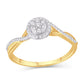 10 Karat Yellow Gold 0.20 Carat Diamonds Round Ladies Ring-0226283-YG