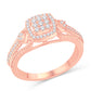 10 Karat Rose Gold 0.26 Carat Diamonds Cushion Ladies Ring-0226420-RG