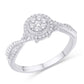 10 Karat White Gold 0.26 Carat Diamonds Round Ladies Ring-0226435-WG