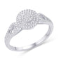 10 Karat White Gold 0.27 Carat Diamonds Round Ladies Ring-0226436-WG