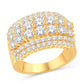 10 Karat All Yellow Gold 2.00 Carat Diamonds Designer Ladies Ring-0226472-ALY