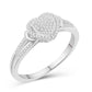 10 Karat White Gold 0.17 Carat Diamonds Heart Ladies Ring-0226914-WG