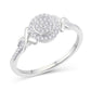 10 Karat White Gold 0.16 Carat Diamonds Round Ladies Ring-0226915-WG