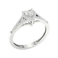 10 Karat White Gold 0.15 Carat Diamonds Heart Ladies Ring-0227313-WG
