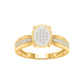 10 Karat Yellow Gold 0.10 Carat Diamonds Round Ladies Ring-0227938-YG