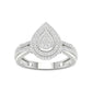 10 Karat Yellow Gold 0.33 Carat Diamonds Pear Ladies Ring-0227946-YG