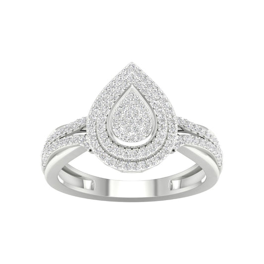 10 Karat Yellow Gold 0.33 Carat Diamonds Pear Ladies Ring-0227946-YG