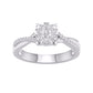 10 Karat White Gold 0.25 Carat Diamonds Round Ladies Ring-0227958-WG