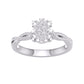 10 Karat White Gold 0.25 Carat Diamonds Oval Ladies Ring-0227959-WG