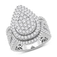 10 Karat White Gold 2.10 Carat Diamonds Pear Ladies Ring-0228132-WG