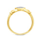 10 Karat Yellow Gold 0.10 Carat Diamonds Heart Ring-0229482-YG