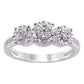 10 Karat White Gold 0.15 Carat Diamonds Round Ladies Ring-0229665-WG