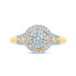 10 Karat Yellow Gold 0.25 Carat Diamonds Round Ladies Ring-0229956-YG