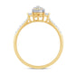 10 Karat Yellow Gold 0.15 Carat Diamonds Round Ladies Ring-0229958-YG