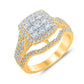 10 Karat Yellow Gold 1.50 Carat Diamonds Cushion Ladies Ring-0229961-YG