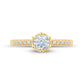 10 Karat Yellow Gold 0.22 Carat Diamonds Round Ladies Ring-0229969-YG
