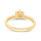 10 Karat Yellow Gold 0.22 Carat Diamonds Round Ladies Ring-0229969-YG