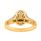 10 Karat Two-Tone (Yellow and White) Gold 0.50 Carat Diamonds Oval Ladies Ring-0229981-YW