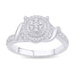 10 Karat White Gold 0.30 Carat Diamonds Round Ladies Ring-0232197-WG