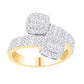10 Karat Yellow Gold 0.84 Carat Diamonds Bypass Ladies Ring-0232372-YG