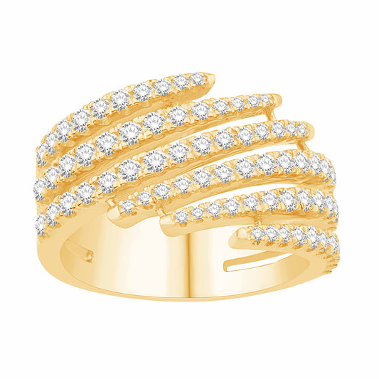 10 Karat Yellow Gold 1.15 Carat Diamonds Fashion Ladies Ring-0232490-YG