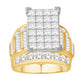 10 Karat Yellow Gold 5.00 Carat Diamonds Cinderella Ladies Ring-0232924-YG