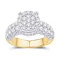 10 Karat Yellow Gold 2.44 Carat Diamonds Round Ladies Ring-0232996-YG