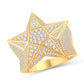 10 Karat All Yellow Gold 1.25 Carat Diamonds Star Men's Ring-0325726-ALY