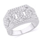 10 Karat White Gold 1.50 Carat Diamonds Fashion Men's Ring-0325852-WG