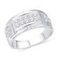 10 Karat White Gold 0.90 Carat Diamonds Classic Men's Ring-0325879-WG