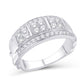 10 Karat White Gold 0.99 Carat Diamonds Classic Men's Ring-0325882-WG