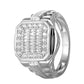10 Karat White Gold 1.03 Carat Diamonds Cushion Men's Ring-0325976-WG