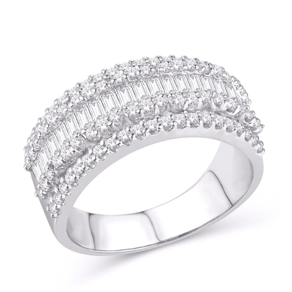 10 Karat White Gold 1.86 Carat Diamonds Classic Men's Ring-0326048-WG