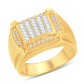 10 Karat All Yellow Gold 0.55 Carat Diamonds Classic Men's Ring-0326921-ALY