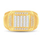 10 Karat All Yellow Gold 0.55 Carat Diamonds Classic Men's Ring-0326921-ALY