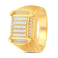 10 Karat All Yellow Gold 0.55 Carat Diamonds Classic Men's Ring-0326921-ALY