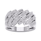 10 Karat White Gold 1.00 Carat Diamonds Fashion Men's Ring-0327012-WG