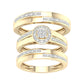 10 Karat Yellow Gold 0.15 Carat Diamonds Round Trio Set-0427102-YG