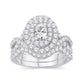 14 Karat White Gold 2.00 Carat Diamonds (0.50 CTR) Certified Fancy cuts Bridal Ring-0532461-WG