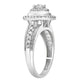 14 Karat White Gold 0.98 Carat Diamonds Uno Bridal Ring-0532645-WG
