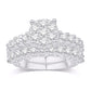 10 Karat White Gold 2.95 Carat Diamonds Bridal Ring-0532695-WG