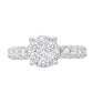 10 Karat White Gold 2.95 Carat Diamonds Bridal Ring-0532695-WG