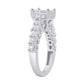 10 Karat White Gold 2.95 Carat Diamonds Bridal Ring-0532695-WG