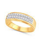10 Karat Yellow Gold 1.16 Carat Diamonds Classic Men's Band-0625084-YG