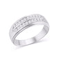 10 Karat White Gold 0.86 Carat Diamonds Classic Men's Band-0625085-WG