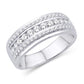 10 Karat White Gold 0.70 Carat Diamonds Men's Band-0625828-WG