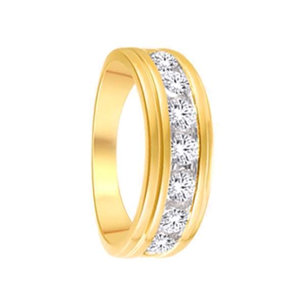 10 Karat Yellow Gold 1.00 Carat Diamonds Classic Men's Band-0625914-YG-L