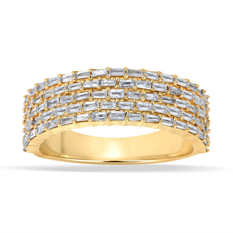 10 Karat Yellow Gold 1.26 Carat Diamonds Fancy Men's Band-0650011-YG